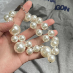 Pearl Grape String kaelakee naistele Prantsuse retro Boheemi p&auml;rli&otilde;mblustega rangluukett High Luxury Ins ehted