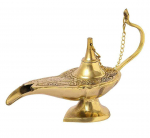 Messingist Aladdin Chirag Lamp Vintage Look Kuldne K&auml;sitsi valmistatud Esitlusese Kodukaunistuse kingitus