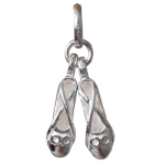 Les Tr&eacute;sors De Lily [N2914] - h&otilde;bedane ripats  Dance Slipper  - 22x10 mm h&otilde;be