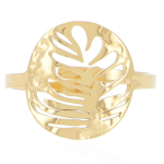 Les Tr&eacute;sors De Lily [R4401] &ndash; Kuldne Cl&eacute;opatra terasest disains&otilde;rmus &ndash; 15 mm (monstera) kuld