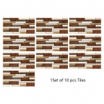 10 tk ristk&uuml;likukujulised lamedad punase tellise mustriga plaadid seinakleebis k&ouml;&ouml;gi &otilde;likindlad lauad kodukaunistusega koorimine ja; Kleepige PVC kunstitapeet 20cmX40cmX10pcs