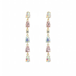 Naiste rippk&otilde;rvar&otilde;ngad pika tutiga mitmev&auml;rvilised elegantsed lihtsa temperamendiga geomeetrilised k&otilde;rvar&otilde;ngad OneSize roosa punane v&auml;rv