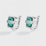 Luksuslikud Lucky Alphabet Sterling h&otilde;bek&otilde;rvar&otilde;ngad naiste moe jaoks Rohelised tsirkoon k&otilde;rvar&otilde;ngad peoehted aastap&auml;eva kingitus S925 h&otilde;beehted h&otilde;be