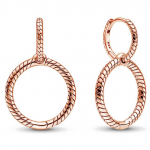 925 Sterling h&otilde;bek&otilde;rvar&otilde;ngas Allure Of Faith Signature Circles Moments Charm topeltr&otilde;ngask&otilde;rvar&otilde;ngas naistele Moeehted