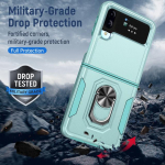 Kriimustusvastane t&auml;pne v&auml;ljal&otilde;ikega r&otilde;ngahoidja &uuml;mbris Samsung Galaxy Z Flip 4 5g Flip4 p&otilde;rutuskindel Coque Samsung Z Flip 4 &uuml;mbrise jaoks for Samsung Z Flip 4 valge