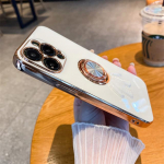 Moodne armas 3D astronauti &uuml;mbris iPhone'i jaoks 14 13 12 11 Pro Max 8 7 Plus X Xr Xs Max r&otilde;ngahoidja alus, plaaditud pehme kaitseraua kate For iPhone X or XS