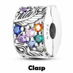 Turvakett Klamber 925 Sterling Silver Cz Pave Clip Charms Daisy Beads Fit Kaelakee K&auml;ev&otilde;ru Ehted Naistele