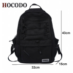 Naiste seljakott 2023, uus &uuml;hev&auml;rviline mitme taskuga s&uuml;learvuti seljakott reisiseljakott 32cm*15cm*43cm must