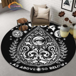 Pentacle s&uuml;mboli vaip, vabam&uuml;&uuml;rlaste &uuml;mmargune vaip, kitsepea saatana vaip, Ouija laud k&auml;tega okultismi vaip N&otilde;idus gooti vaip 60cm