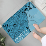 Anime Totoro No Face Man K&ouml;&ouml;kmatt Sissep&auml;&auml;s Uksematt Magamistuba Kodu P&otilde;randakaunistus Elutoa Vaip Esik 100x150cm