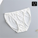 Mooruspuu siidist aluspesu naiste madala v&ouml;&ouml;kohaga seksikas j&auml;lgedeta pits Naiste siidist aluspesu puusa t&otilde;stvad p&uuml;ksid hingavad L valge