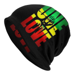 Hip Hop Talvine Soe Mehed Naised Kudumism&uuml;ts Unisex Adult One Love Jamaica Reggae Skullies Beanid M&uuml;tsid Kapott M&uuml;tsid 1