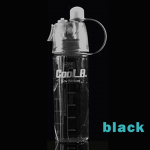600 ml plastikust joogiveepudeli udupihustiga ronimissport reisimiseks kaasaskantav must