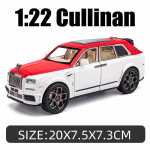 1/22 Scale Cullinan SUV Diecast automudeli m&auml;nguasi, tagasit&otilde;mmatav m&auml;nguasi koos heli ja valgusega lastele V&auml;ikelaste poiste t&uuml;drukute kingituste kollektsioon 1/22-20x7.5x7.3cm punane