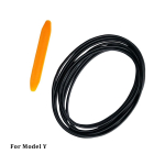 Kummist katuseluugi tihendiriba Tesla Model 3 Model Y tarvikud Katuseakna katuse tihendusrihmad Auto Stylings V&auml;lis for Model 3 black