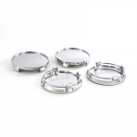 4 tk/komplekt 61 mm autoratta keskkorgid rummukorgid Stiilsed kulumiskindlad asendustolmukatte rummu silver 4pcs