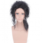 50 cm anime Michael Jackson Must lokkis parukas Cosplay kost&uuml;&uuml;m Kuumakindlad s&uuml;nteetilised juuksed Meeste Naiste Cosplay Parukad 47-50cm must