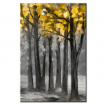 Abstraktne kunst seinaplakat Kuldpuulehest l&otilde;uendimaal P&otilde;hjamaade taimetr&uuml;ki seinamaal Kodukaunistus Elutoa seinamaaling Pildid 20x30cm