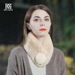 Sall Naiste talv uus saarma j&auml;nese karusnahk armas t&uuml;druk karusnaha kael mitmek&uuml;lgne paksendatud soe korea versioon karusnahast krae khaki