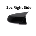 2tk Auto auto tahavaate peegli katte trimm BMW F20 F21 F22 F23 F30 F31 F32 F36 X1 E84 F87 M2 s&uuml;sinikkiust 1pc Black-Right black