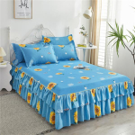 3 TK/1 komplekt Voodipesukomplekt Voodi seelik 2 tk padjap&uuml;&uuml;ridega Voodikate Madratsi katte printimine Voodikatte 180x220cm 3PCS/1 Set