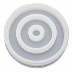 1 tk k&uuml;&uuml;nlahoidja kandik hallituse &uuml;mmargune silikoonkrohv huulepulga hoiukarp Vorm DIY ehete valmistamise alus valge