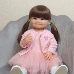 55 cm ilus pehme Reborn Baby Realistlik Mini Baby Reborn Child juustega Nukk T&uuml;drukule V&auml;ikelapse s&uuml;nnip&auml;evakingitus