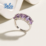 925 Sterling h&otilde;bedast lihtne lint s&otilde;rmus loodud Aleksandri peened ehted naistele kena kingitus us ring size 5# lilla