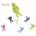 7 tk veinipudeli kork Creative &uuml;mberp&ouml;&ouml;ratud mehe disainiga toidukvaliteediga silikoonist punase veini &scaron;ampanja kaunistuskorgid 7pcs