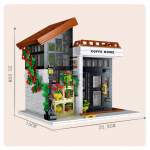 1512tk Creative Expert Moc Time Coffee Home Corner Cafe Shop T&auml;navavaade Tellistest Moodulmaja mudel Ehitusklotsid M&auml;nguasjad
