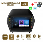 8-tolline 2Din Hyundai IX35 Tucson 2 LM 2009-2015 koos nupu nupuga Android autostereo raadio Multimeedia videopleier Navigatsioon GPS 1+32GB 1+32GB