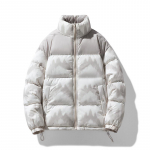 Talvine uus mood meeste Snow Mountaini mustriga tikitud p&uuml;stkrae Puuvillase polsterdatud jope armastajad M must