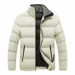 S&uuml;gistalvine vabaaja puuvillase polsterdatud jope meeste uus mood Slim Fit Stand krae T&otilde;mblukk Vateeritud jope meeste paks soe jakk meeste 4XL M khaki
