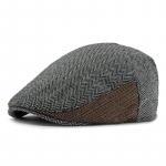 M&uuml;tsi &otilde;mblemine Berett Meestele Briti Forward Cap Suure suurusega m&uuml;ts Naiste tippk&uuml;bar M(56-58cm) valge/must