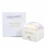Roosi ehtekarp Uus Macaron Color Flower Box ehtepakendite karbi koht valge