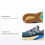 Action Bronson x New Balance 990v6 Valmistatud USA-s Lapis Lazuli Unisex Tossud Blue Eclipse Popcorn M990AC6 38