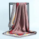 Kvaliteetsed luksuslikud siidist sallid peapael Sallid kaelasall naistele kett siidist sall naiste dekoratiivne sall 90*90cm khaki