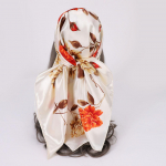 Kvaliteetsed luksuslikud siidist sallid peapael Sallid kaelasall naistele kett siidist sall naiste dekoratiivne sall 90*90cm