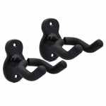 2tk Guitar Metal Hook Kitarri riidepuu kuvari riidepuu Ukulele viiulile elektrikitarri bass must