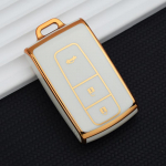 TPU Car Smart Key Case katte kaitse Toyota Priuse 2004 2005 2006 2007 2008 2009 Corolla Verso Camry Shell Fob tarvikud Key Case valge
