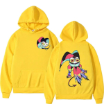 Ameerika multifilmid Helluva Boss Kahepoolne Graafiline Huppar Unisex Naistele Gooti Trend Hupparid Street Fashion &Uuml;lesuuruses Pulloverid XL yellow