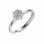 Bague Ringen S925 komplekt 0,5-3 kanti Moissanite Snow Star teemalise loomingulise naiste s&otilde;rmuse Nude Cargo（0.5ct） valge