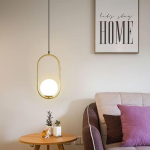 Klaaskuuliga rippvalgustid piimjasvalge lambivari Moodne LED-rippvalgusti elutuppa Messingist/must/kroomist rippvalgusti Warm White