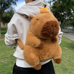 Capybara Plush seljakott Kawaii Fashion Plushie Doll karusnaha kott Laste kott &Otilde;lakott Mini seljakotid Kingitused t&uuml;druks&otilde;brale One size sulam oranž v&auml;rv