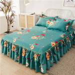 3 TK/1 komplekt Voodipesukomplekt Voodi seelik 2 tk padjap&uuml;&uuml;ridega Voodikate Madratsi katte printimine Voodikatte 180x200cm 3PCS/1 Set