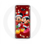 &Uuml;mbris Samsung Galaxy A3 2017 Miki Hiire ja Minnie Hiire jaoks j&otilde;ulup&uuml;hal