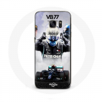 Musta v&auml;rvi &uuml;mbris Samsung Galaxy S6 edge vormel 1 Valtteri Bottase F1 v&otilde;idus&otilde;itjale