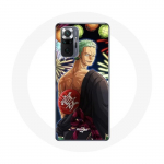 &Uuml;mbris Xiaomi Redmi Note 10 Pro One Piece Merry Christmas Zoro Anime Manga jaoks