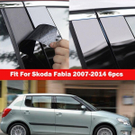 Auto aknasamba postid Ukse trimmi katte kleebiste kleebis Skoda Fabia 2007-2014 v&auml;listarvikutele