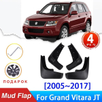 Car Mud Flaps For Suzuki Grand Vitara Escudo JT 2005~2017 2016 Splash Guards Mud guard Fender Anti-splash 4pcs Car Exterior Part black